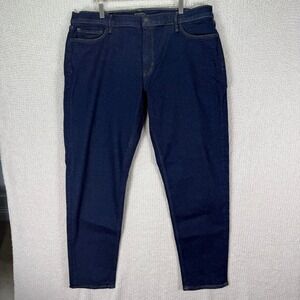 Banana Republic Dark‎ Wash Denim Jeans Size 42x34 Tapered Fit Mens